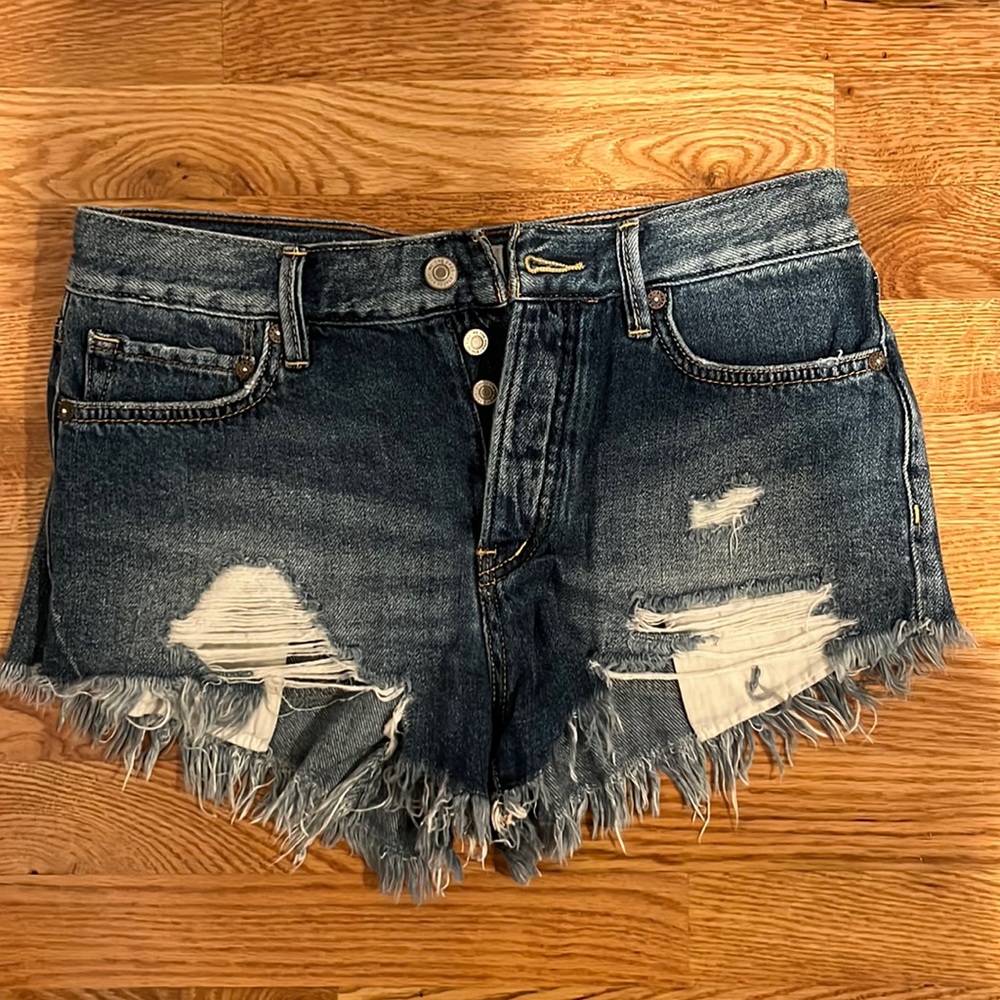 Loving Good Vibrations Denim Shorts
